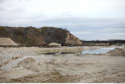 Background Gravel Quarry